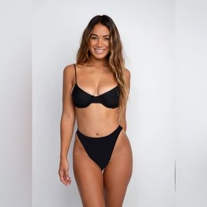 Skatie swim Kelly bottom in black size large
